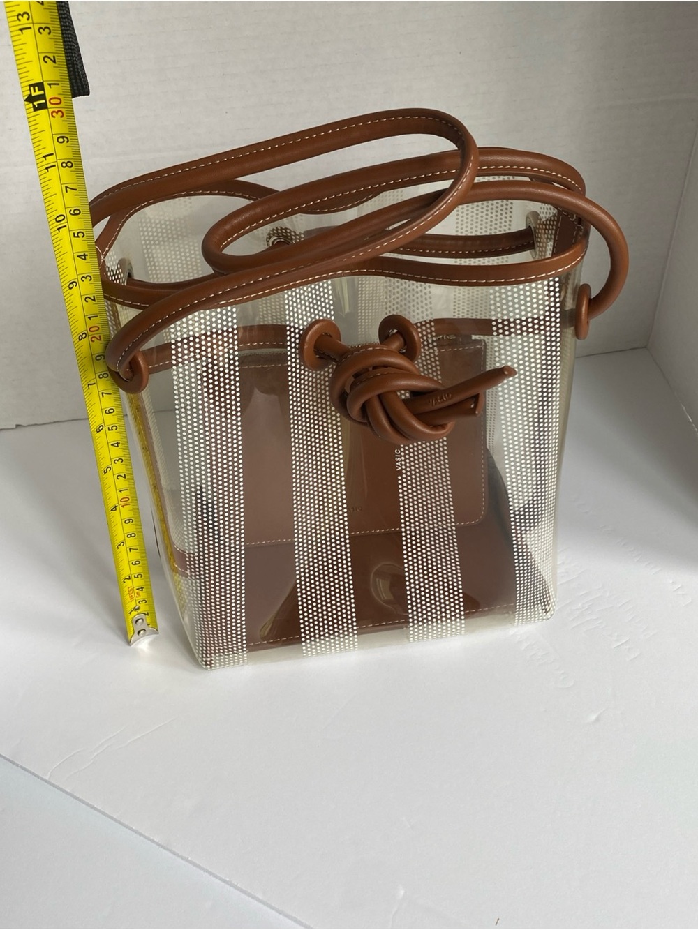 VASIC Tote Bag PVC CLR Plain with Dust bag - Picture 9 of 11